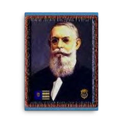 Cayetano Coll y Toste canvas print on a plain backdrop in size 18"x24".