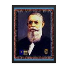 Cayetano Coll y Toste framed print on a plain backdrop in size 18"x24".