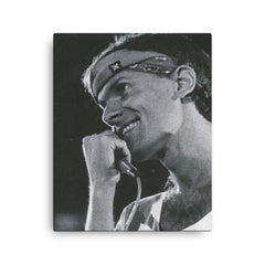 Cazuza canvas print on a plain backdrop in size 16"x20".