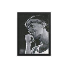 Cazuza framed print on a plain backdrop in size 12"x16".