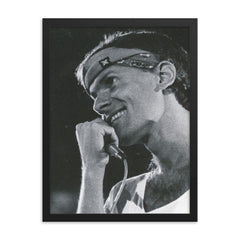 Cazuza framed print on a plain backdrop in size 18"x24".