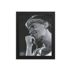 Cazuza framed print on a plain backdrop in size 8"x10".