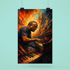 Cecil Taylor explosive piano architecture poster 6
