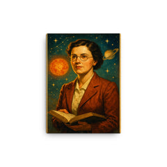 Cecilia Payne Gaposchkin canvas print on a plain backdrop in size 12"x16".