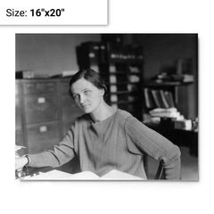 Cecilia Payne-Gaposchkin metal print on a plain backdrop in size 16"x20".