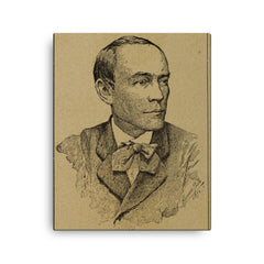 Cecilio Acosta canvas print on a plain backdrop in size 16"x20".