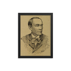 Cecilio Acosta framed print on a plain backdrop in size 12"x16".