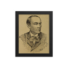 Cecilio Acosta framed print on a plain backdrop in size 8"x10".