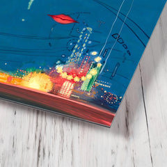 Celestial Eyes by Francis Cugat metal print mockup