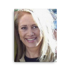 Celmira Luzardo canvas print on a plain backdrop in size 16"x20".