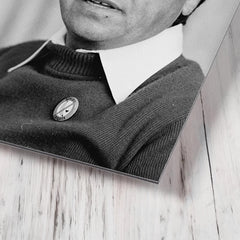 Cesar Chavez metal print mockup