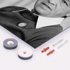 Cesar Chavez metal print mockup