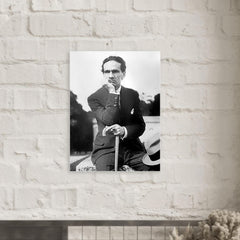 Cesar Vallejo metal print mockup