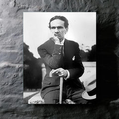 Cesar Vallejo metal print mockup