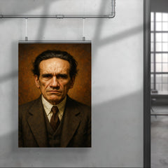 Cesar Vallejo portrait poster 4