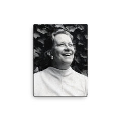 Chabuca Granda canvas print on a plain backdrop in size 12"x16".