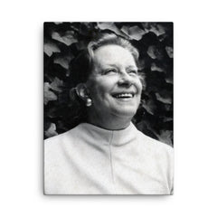 Chabuca Granda canvas print on a plain backdrop in size 18"x24".