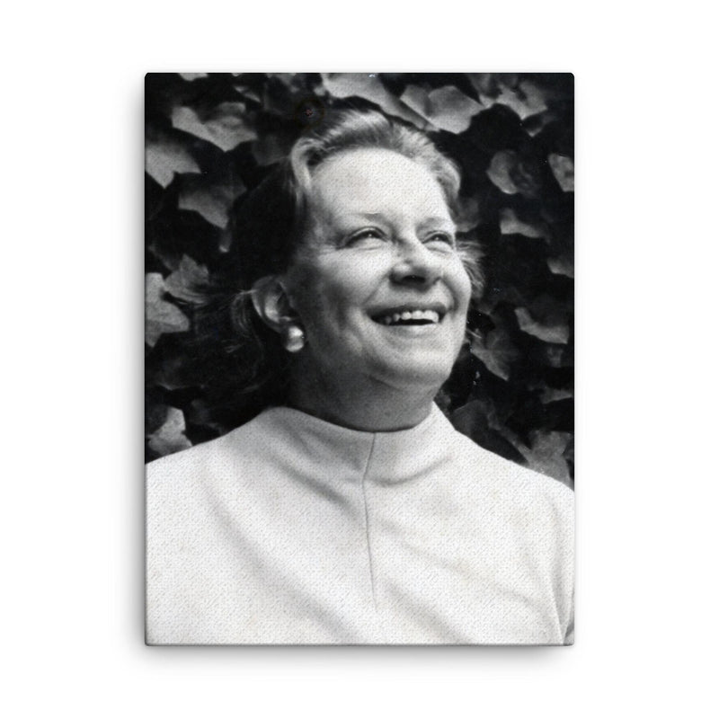 Chabuca Granda canvas print on a plain backdrop in size 18