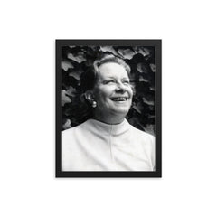 Chabuca Granda framed print on a plain backdrop in size 12"x16".