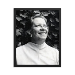 Chabuca Granda framed print on a plain backdrop in size 16"x20".