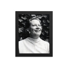 Chabuca Granda framed print on a plain backdrop in size 8"x10".