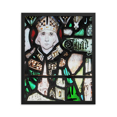 Chad of Mercia framed print on a plain backdrop in size 16"x20".