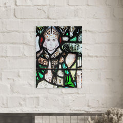 Chad of Mercia metal print mockup