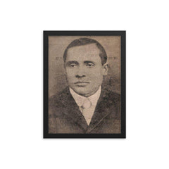 Chandra Kumar Agarwala framed print on a plain backdrop in size 12"x16".