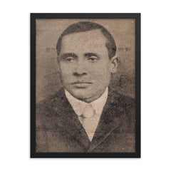 Chandra Kumar Agarwala framed print on a plain backdrop in size 18"x24".