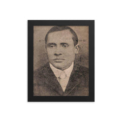 Chandra Kumar Agarwala framed print on a plain backdrop in size 8"x10".