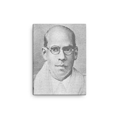 Changanassery Parameswaran Pillai canvas print on a plain backdrop in size 12"x16".