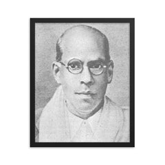 Changanassery Parameswaran Pillai framed print on a plain backdrop in size 16"x20".