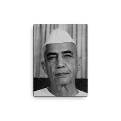 Charan Singh canvas print on a plain backdrop in size 12"x16".