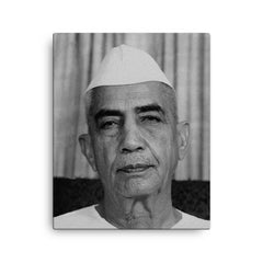 Charan Singh canvas print on a plain backdrop in size 16"x20".