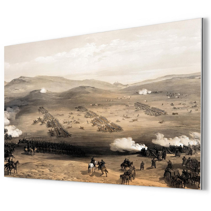 Charge of the Light Brigade by William Simpson metal print mockup