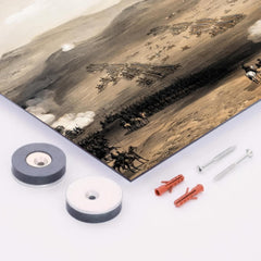 Charge of the Light Brigade by William Simpson metal print mockup