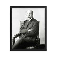 Charilaos Trikoupis framed print on a plain backdrop in size 16"x20".