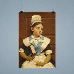 Charity School Girl by George Dunlop Leslie, 1882 poster 9