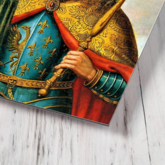 Charlemagne metal print mockup