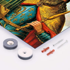 Charlemagne metal print mockup