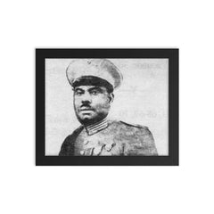 Charles Atangana framed print on a plain backdrop in size 8"x10".