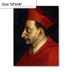 Charles Borromeo metal print on a plain backdrop in size 12"x16".
