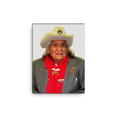 Charles Chibitty canvas print on a plain backdrop in size 12"x16".