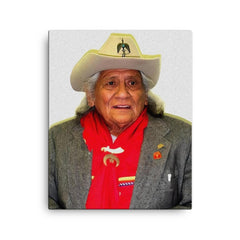 Charles Chibitty canvas print on a plain backdrop in size 16"x20".