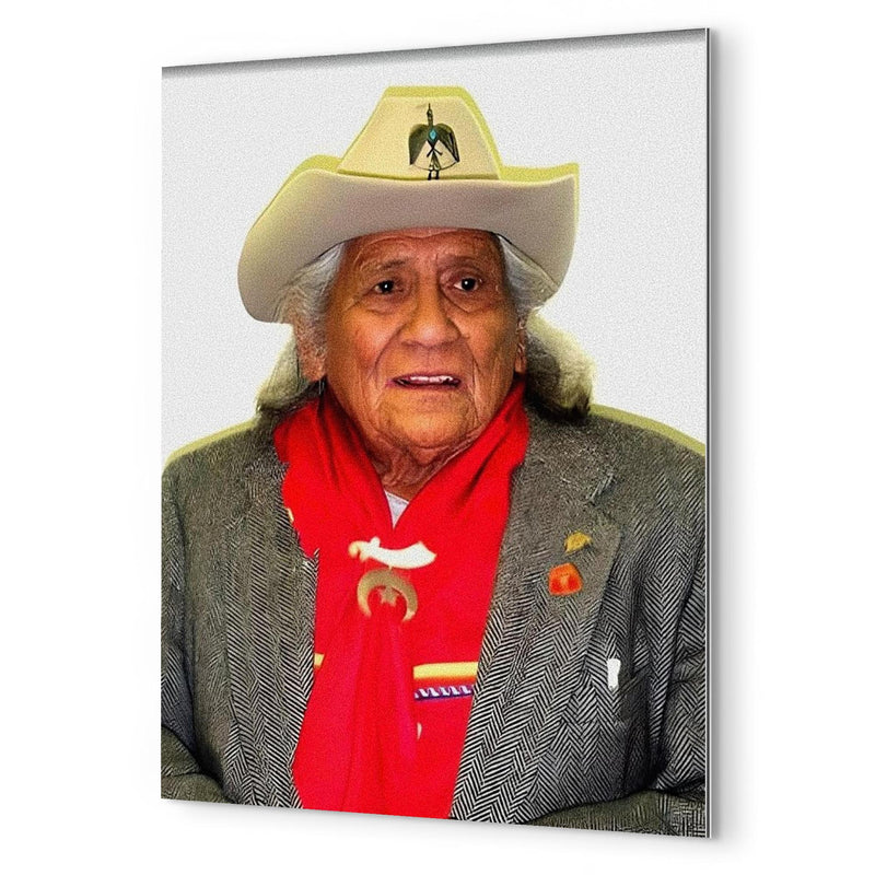 Charles Chibitty metal print mockup