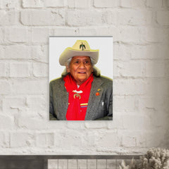 Charles Chibitty metal print mockup