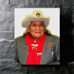 Charles Chibitty metal print mockup