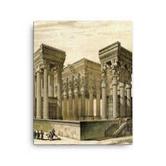 Charles Chipiez canvas print on a plain backdrop in size 16"x20".