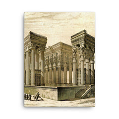 Charles Chipiez canvas print on a plain backdrop in size 18"x24".