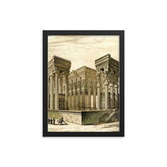 Charles Chipiez framed print on a plain backdrop in size 12"x16".